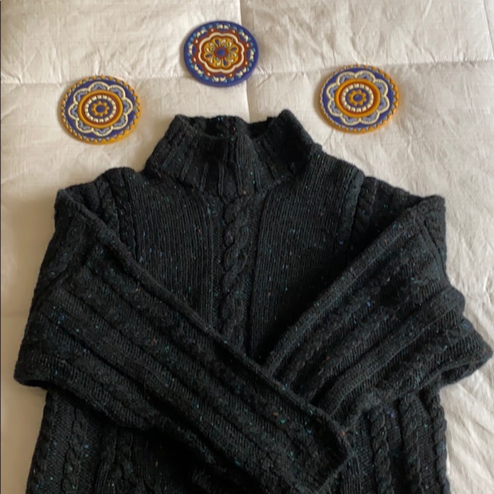 Wool turtleneck sweater